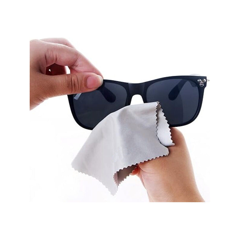 PAÑO SEDA FRANELA LIMPIEZA CELULAR CAMARA GAFAS 60X75MM GRIS