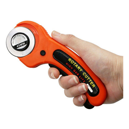 CORTADOR TELA ROTATIVO 45MM SASTRERÍA COSTURA ROPA BRICOLAJE
