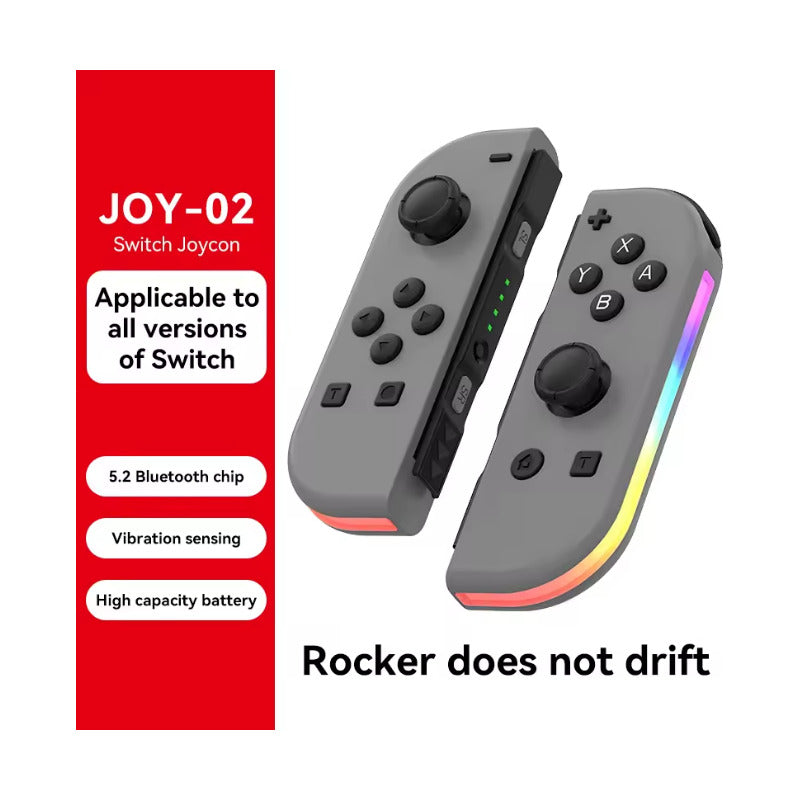CONTROL MANDO INALÁMBRICO PARA NINTENDO SWITCH JOY-CON GRIS OSCURO | LED