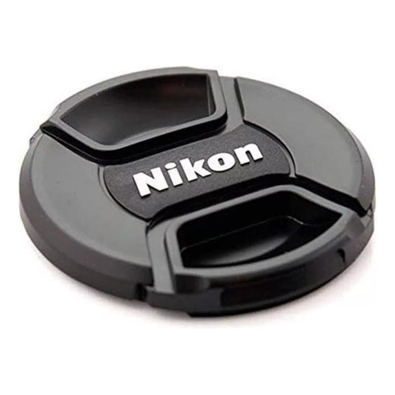 TAPA NIKON  LENTE Ø55MM FRONTAL+CUERDA FOTO CAMARA VIDEO NEGRO