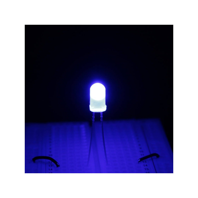 10X LUZ LED DIODO 3MM AZUL 20MA 3-3.2V 6000-7000MCD 3.0-3.2 AZUL