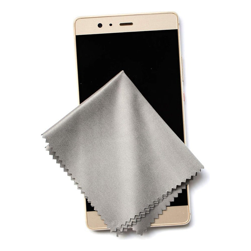 PAÑO SEDA FRANELA LIMPIEZA CELULAR CAMARA GAFAS 60X75MM GRIS