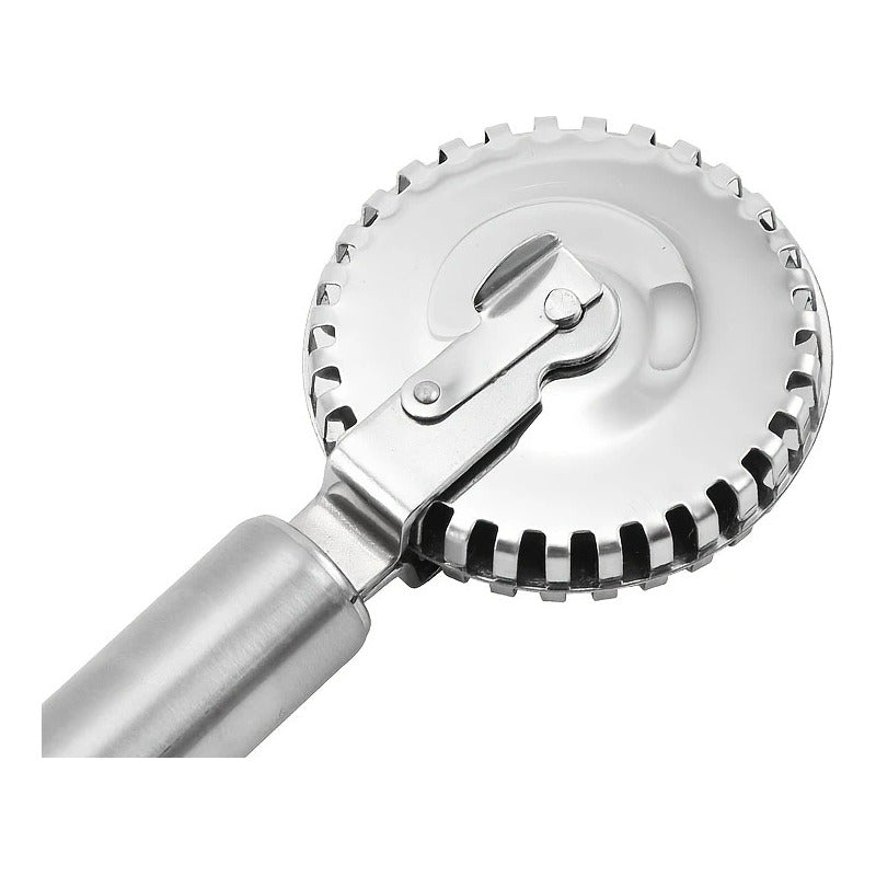 CORTADOR RUEDA PASTELERÍA ACERO INÓXIDABLE PANADERÍA PLATEADO