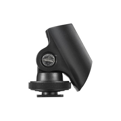 ADAPTADOR CLIP BASE MICRÓFONO ZAPATA CAMARA DSLR NEGRO