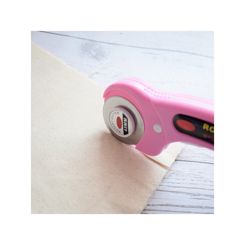 CORTADOR TELA ROTATIVO ROSA 45MM SASTRERÍA COSTURA BRICOLAJE