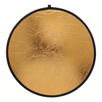 REFLECTOR PLEGABLE FOTOGRAFÍA 12 PULGADAS DORADO Y PLATEADO DORADO Y PLATEADO