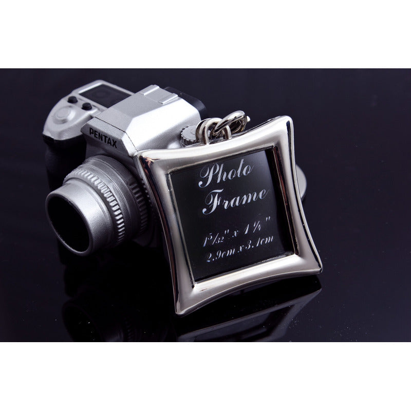 LLAVERO PORTARETRATO ESTRELLA METAL FOTO HIJO MASCOTA MAMÁ PLATEADO