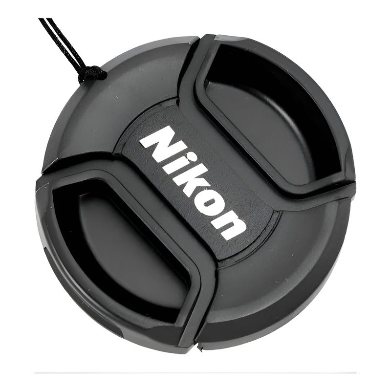 TAPA LENTE NIKON FRONTAL+CUERDA Ø58MM FOTO VIDEO CAMARA NEGRO