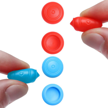 2X PROTECTOR SILICONA JOYSTICK MANDO CONTROL J-CON AZUL ROJO AZUL/ROJO