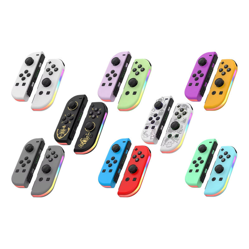 CONTROL MANDO INALÁMBRICO PARA NINTENDO SWITCH JOY-CON VIOLETA / NARANJA | LED
