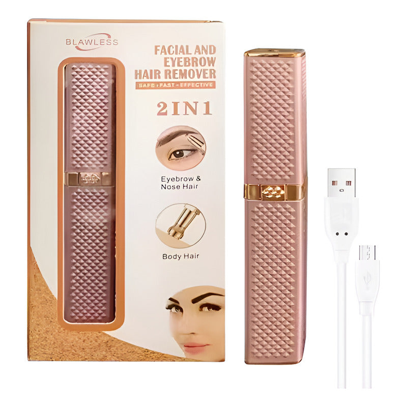 DEPILADOR ELECTRICO RECARGABLE ROSA 5V