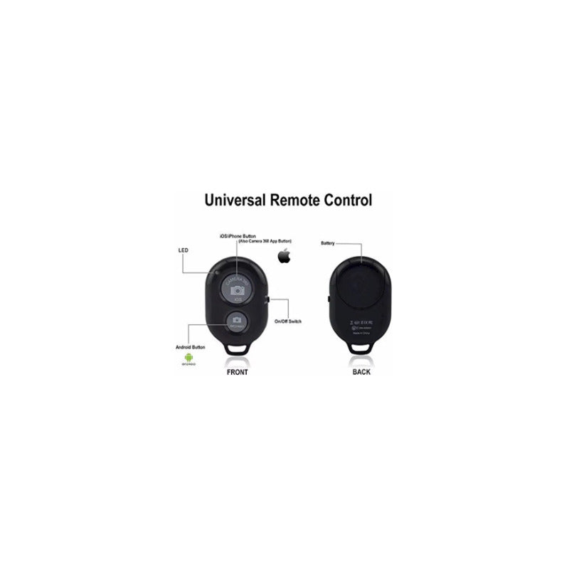 CONTROL REMOTO INALÁMBRICO BLUETOOTH CELULAR CÁMARA IOS 360 NEGRO