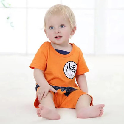 DISFRAZ BEBÉ GOKU DRAGON BALL SAIYAJIN ROPA NIÑO NARANJA 90