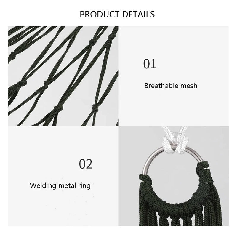 HAMACA MALLA AIRE LIBRE FINCA CASA DESCANSO VERANO CAMPO VERDE MUSGO MALLA AIRE LIBRE