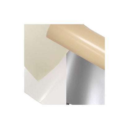 4X VINILO BRILLANTE 12  X 12 GAMA CREMA ADHESIVO CAMEO MULTICOLOR