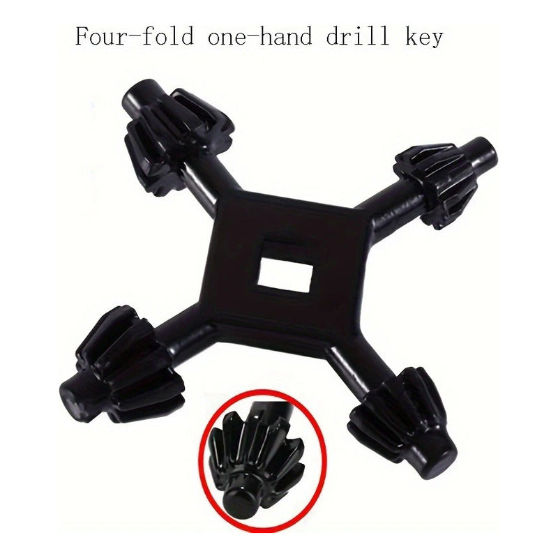 LLAVE TALADRO MANDRIL MANUAL MULTIFUNCIÓN 4-EN-1 HEXAGONAL