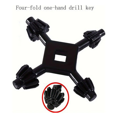 LLAVE TALADRO MANDRIL MANUAL MULTIFUNCIÓN 4-EN-1 HEXAGONAL