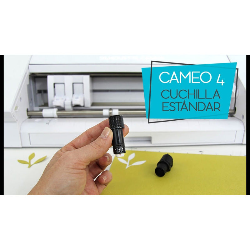 CUCHILLA CORTE SILHOUETTE NEGRA MANUAL CAMEO CURIO ORIGINAL 45°