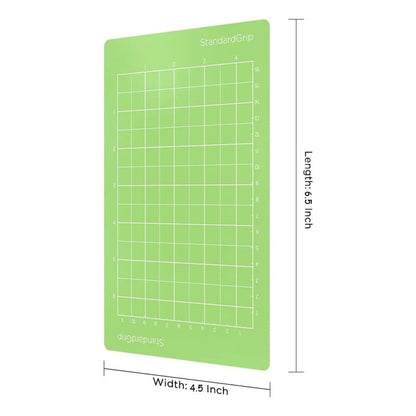 TAPETE CORTE 6.5  X 4.5   PARA CRICUT JOY STANDAR GRIP VERDE VERDE CLARO