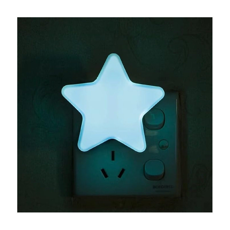 LUZ LED NOCTURNA NIÑOS SENSOR CONTROL PARED ALCOBA AZUL 110V AZUL CLARO