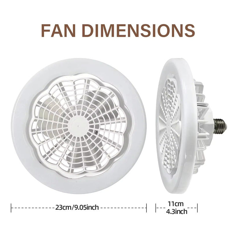 LUZ LED E27 VENTILADOR COCINA BAÑO ALCOBA RESTAURANTE OFICIN 110/220V BLANCO FRÍO