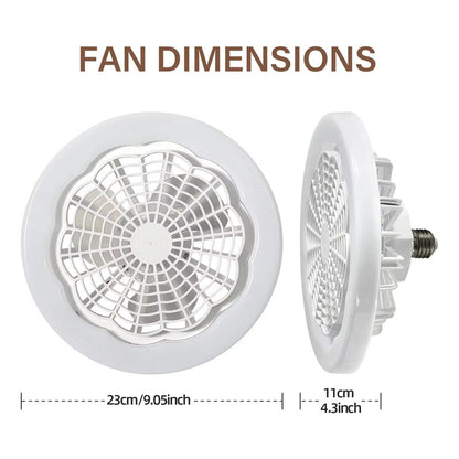 LUZ LED E27 VENTILADOR COCINA BAÑO ALCOBA RESTAURANTE OFICIN 110/220V BLANCO FRÍO