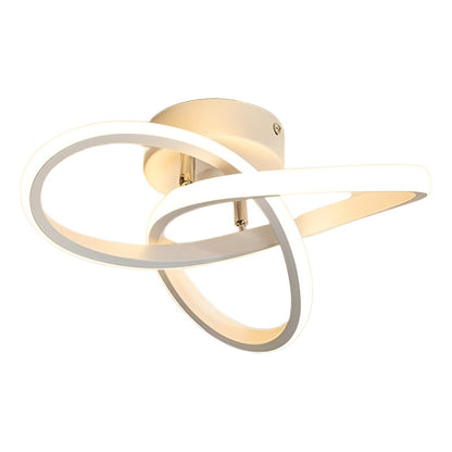 LAMPARA TECHO LUZ LED TIPO TREBOL 25W MARCO BLANCO SALA 110/220V BLANCO