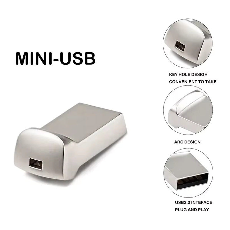 MEMORIA USB ULTRA SMALL SLIM 64GB METÁLICA WINDOWS MAC PC