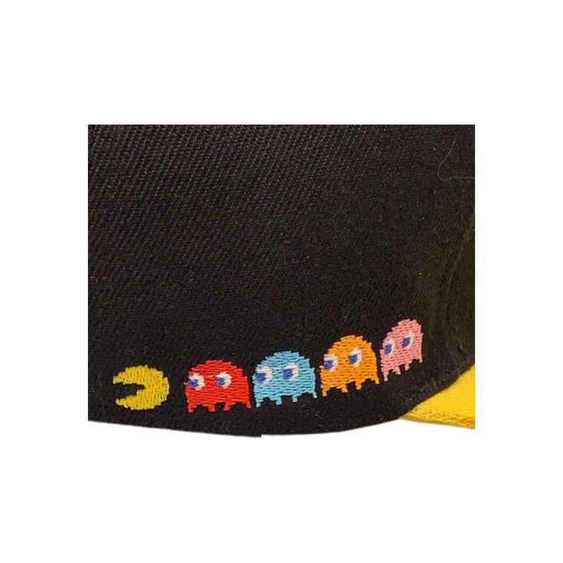 GORRA CACHUCHA PAC-MAN AMARILLO NEGRO JUEGO RETRO ARCADE AMARILLO 6