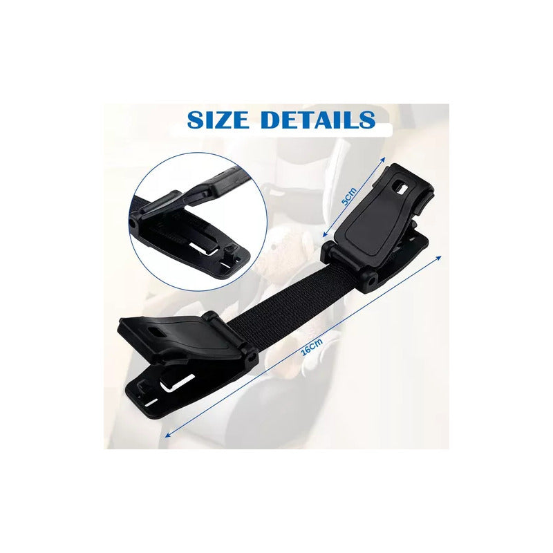 CINTURON SEGURIDAD BROCHE CORREA AJUSTE SILLA NIÑOS CARRO NEGRO
