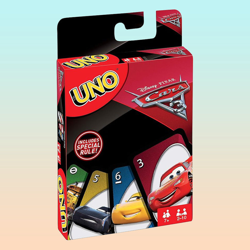 JUEGO CARTAS UNO VERSIÓN LIMITADA CARS MESA DIVERSIÓN