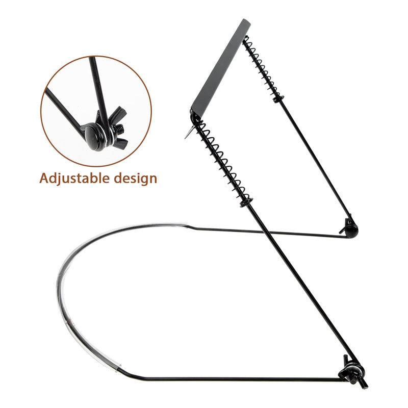 SOPORTE CUELLO ARMÓNICA CROMÁTICA 19CMS | 7.5 PULGADAS SOPORTE CUELLO NEGRO