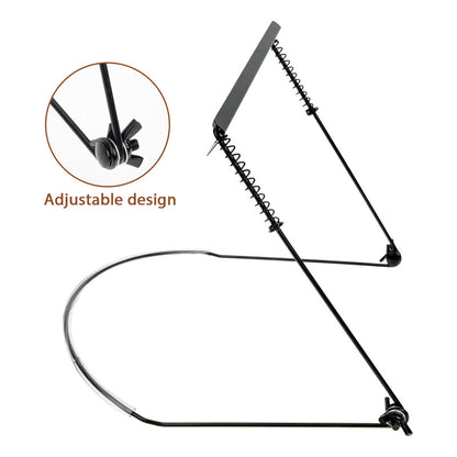 SOPORTE CUELLO ARMÓNICA CROMÁTICA 19CMS | 7.5 PULGADAS SOPORTE CUELLO NEGRO