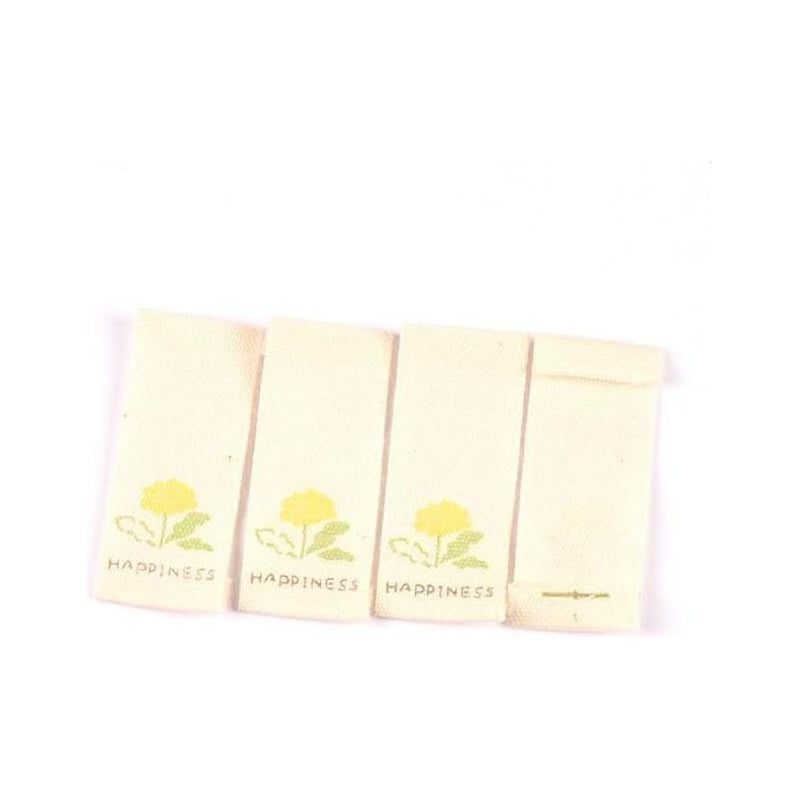10X ETIQUETA TELA ROPA SASTRERÍA MODA DISEÑOS FLORALES