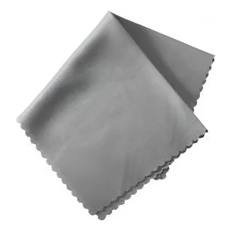 PAÑO SEDA FRANELA LIMPIEZA CELULAR CAMARA GAFAS 60X75MM GRIS