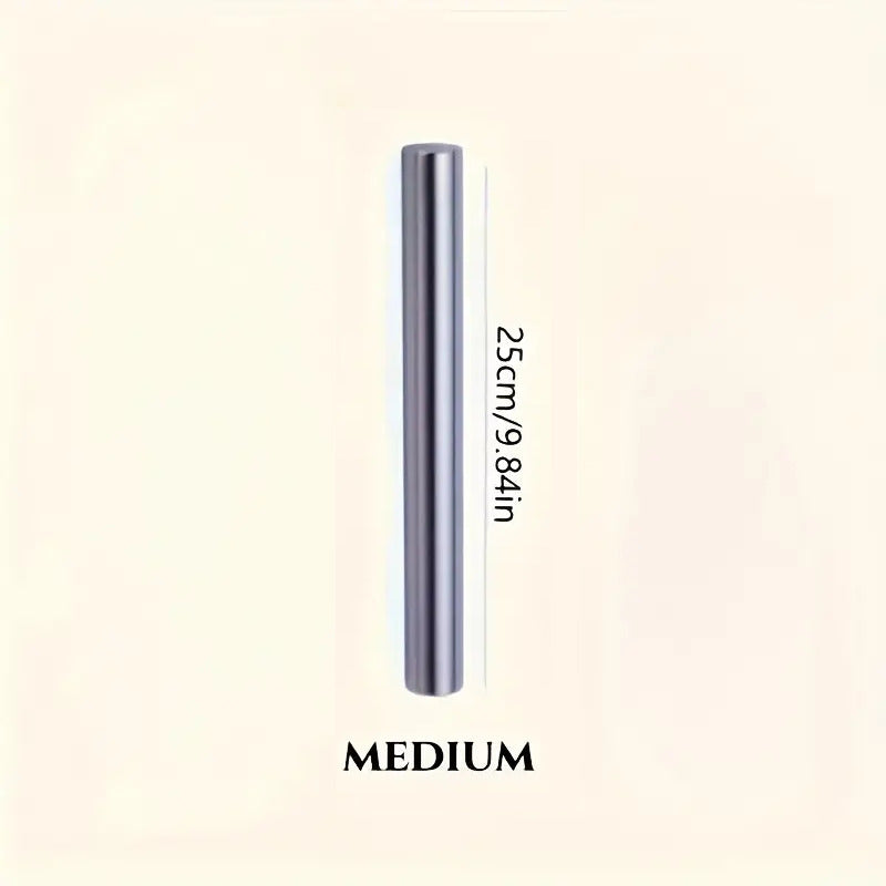 RODILLO ACERO INOXIDABLE 25CMS LIGERO PASTELERÍA PANADERÍA PLATEADO