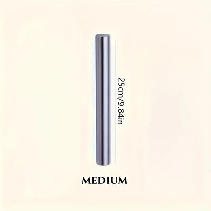 RODILLO ACERO INOXIDABLE 25CMS LIGERO PASTELERÍA PANADERÍA PLATEADO