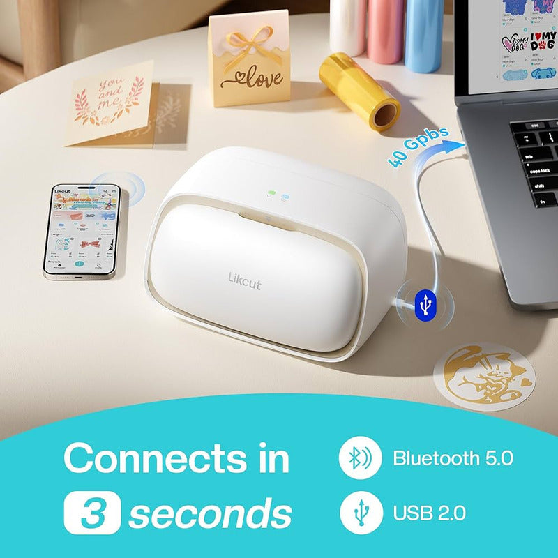 PLOTTER CORTE LIKCUT S501 BEIGE OFICINA CRAFT EVENTOS FIESTA