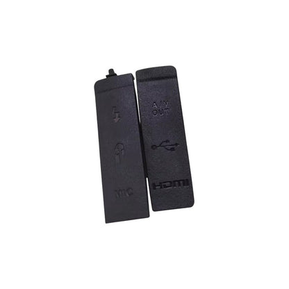 TAPA COBERTOR GOMA CAUCHO CONEXIONES CANON 5D MARK 2 NEGRO