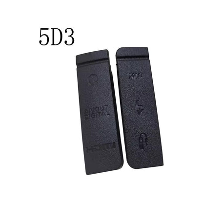 TAPA COBERTOR GOMA CAUCHO CONEXIONES CANON 5D MARK 3 NEGRO