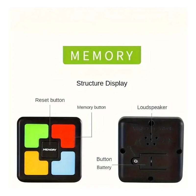 JUEGO MEMORIA ENTRENAMIENTO DIDACTICO LUZ SONIDO BOLSILLO
