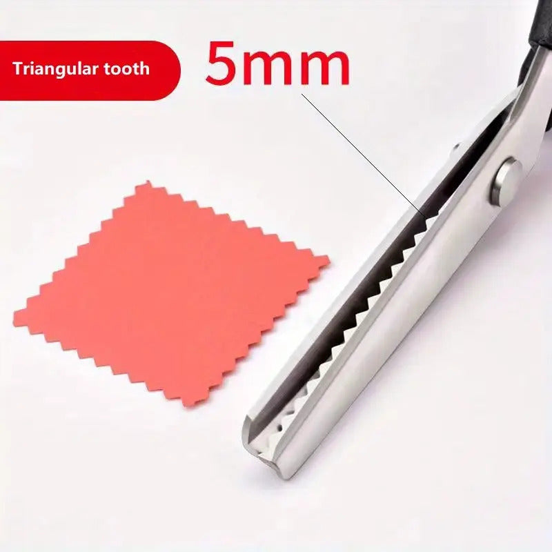 TIJERAS SASTRERÍA MODISTERÍA MARROQUINERÍA BISUTERÍA ZIGZAG NEGRO