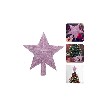 ESTRELLA ARBOL NAVIDAD PAPERCRAFT TOPPER ADORNO ECO PDF DIY AMARILLO