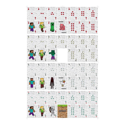 JUEGO CARTAS POKER VERSIÓN LIMITADA MINECRAFT MARRÓN CLARO PERSONAJES MINECRAFT UNIVERSAL
