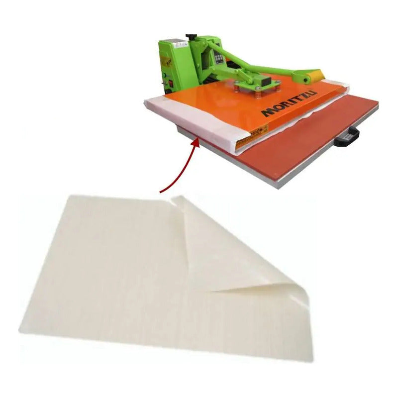 HOJA TEFLÓN 40X30CM SUBLIMACIÓN COCINA PLANCHA CALOR PRENSA BLANCO