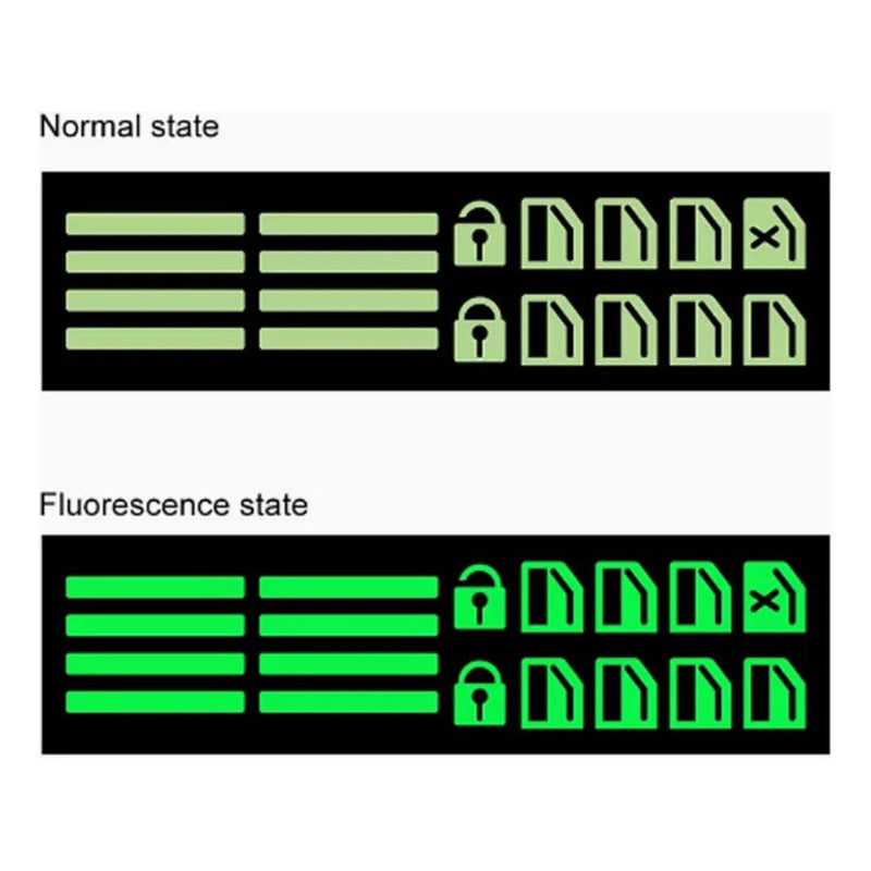 CALCOMANIA AUTOADHESIVA LUMINOSA FLUORESCENTE ELEVAVIDRIOS