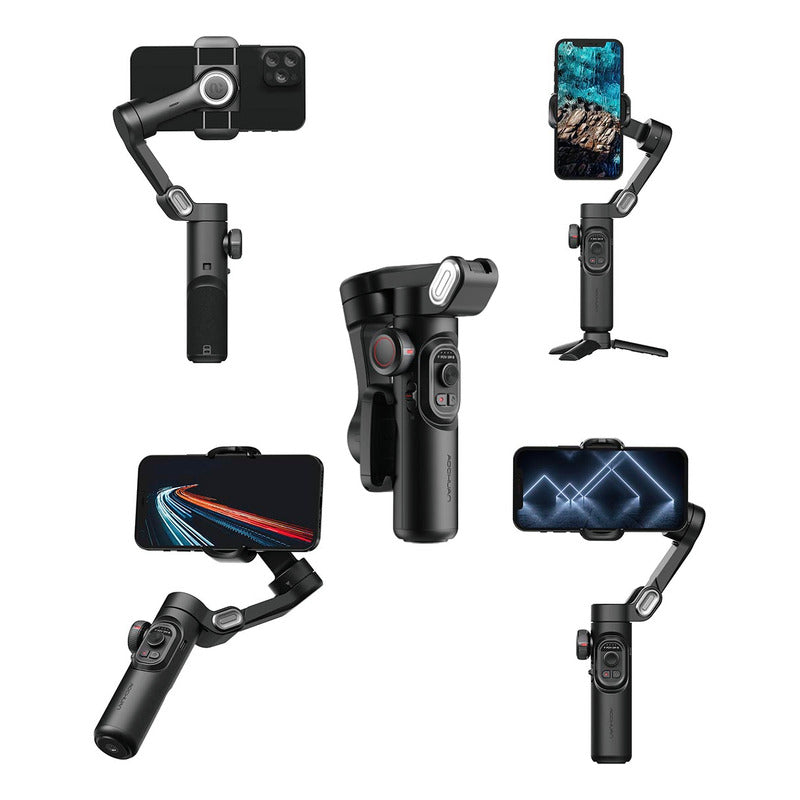 GIMBAL AOCHUAN SMART XE SEGUIMIENTO AI 3 EJES CELULAR NEGRO