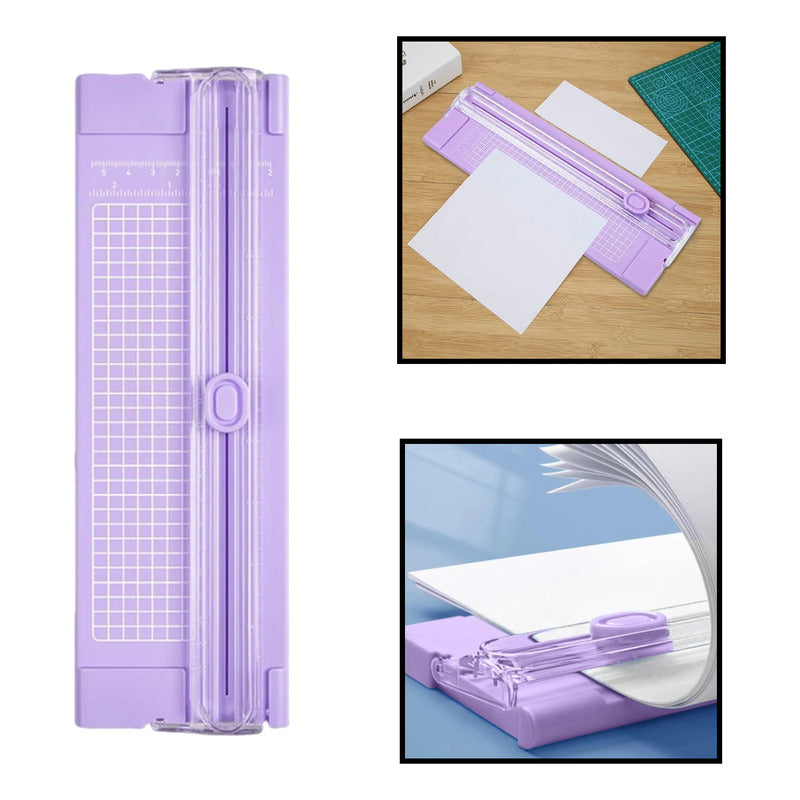 CORTADOR PAPEL BIDIRECCIONAL A4 MANUAL PORTATIL GUILLOTINA