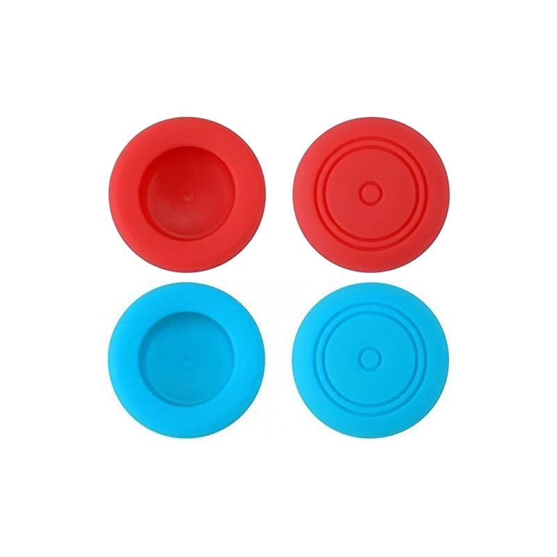 2X PROTECTOR SILICONA JOYSTICK MANDO CONTROL J-CON AZUL ROJO AZUL/ROJO