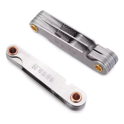 MEDIDOR CALIBRADOR ROSCA TORNILLO TORNO 20 CUCHILLAS 55°